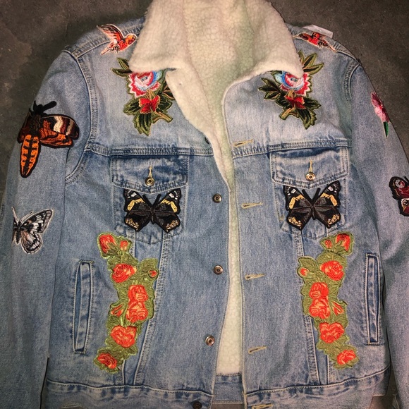 Fur Lined Jean Jacket - Picture 2 of 10